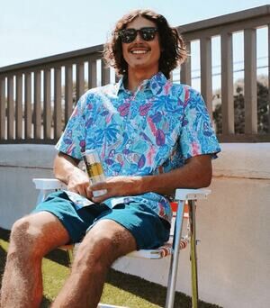 Tipsy Elves The Island Breeze Hawaiian Shirt Sz Small  FINAL PRICE
